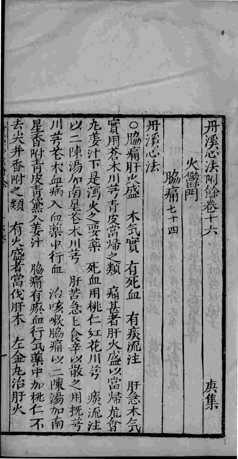 丹溪心法附余  卷16